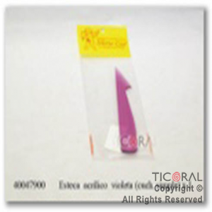 ESTECA ACRILICO VIOLETA (CUCH SIMPLE) x 1